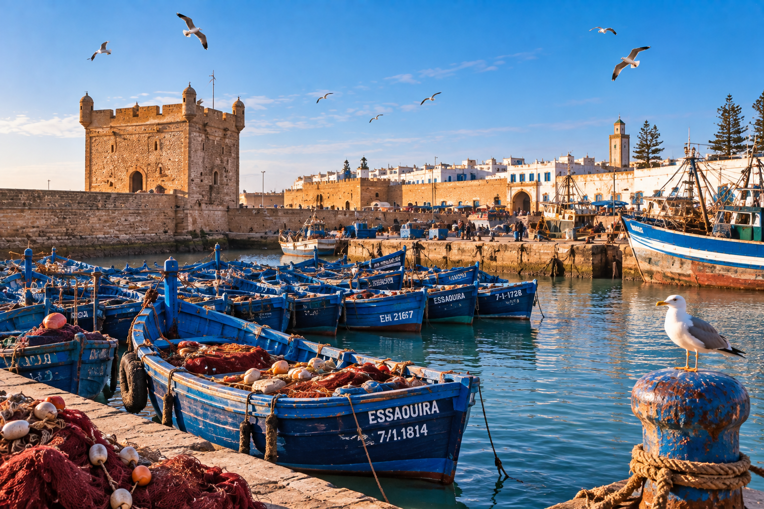 Essaouira Atlantic port, Morocco