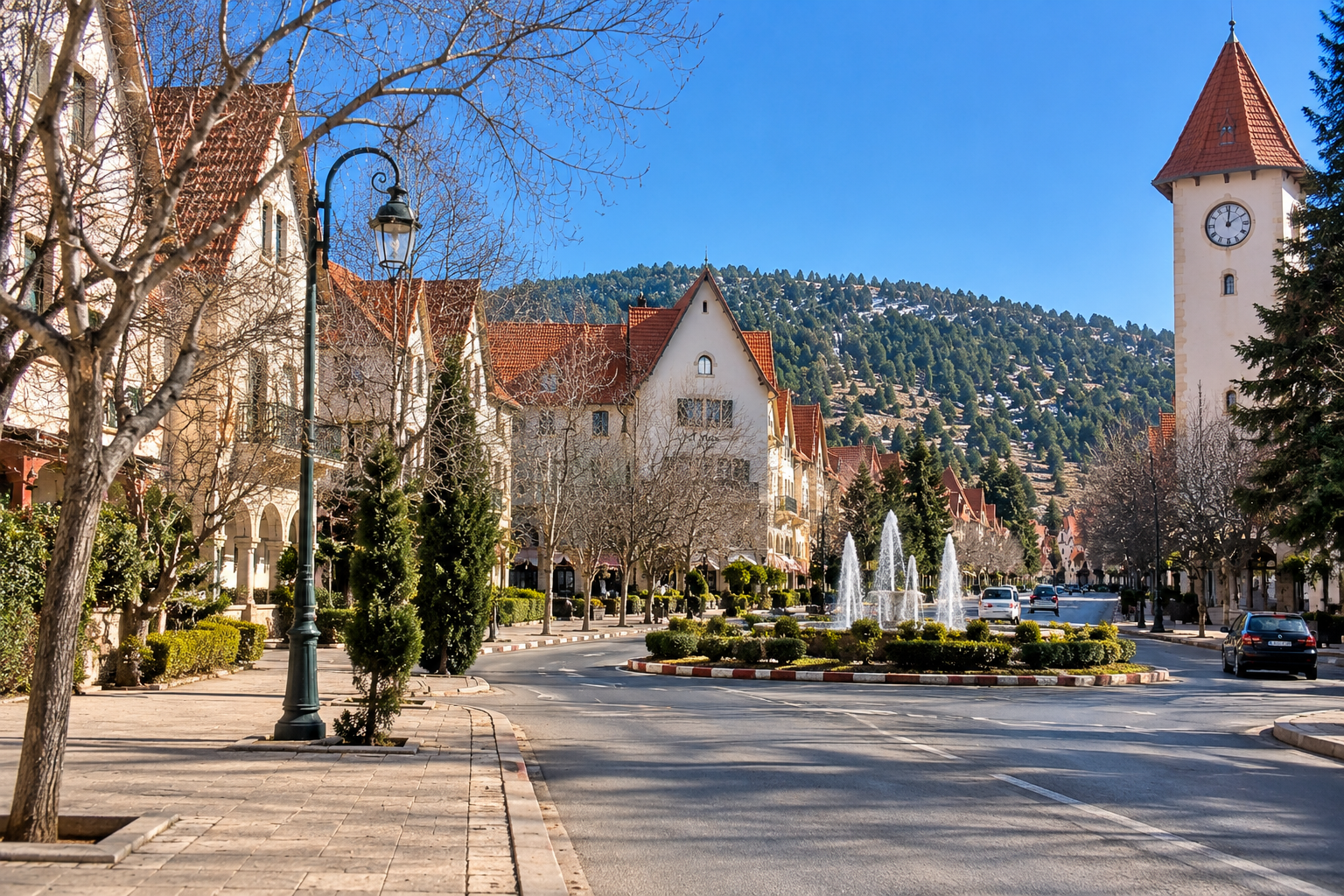 Ifrane architecture, Middle Atlas, Morocco