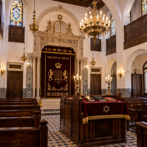 Lazama Synagogue, Marrakech, Morocco