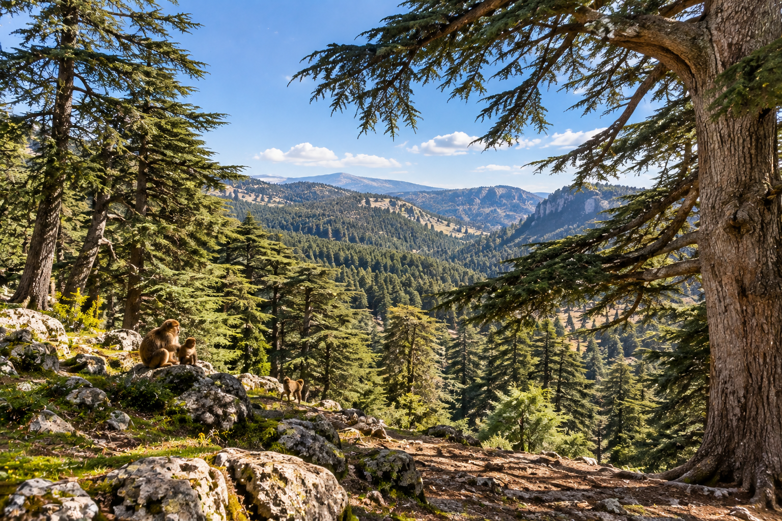 Cedar forests, Middle Atlas Mountains, Morocco